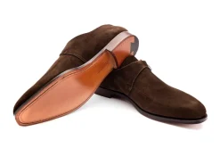 Suede | Monk Straps<Crockett & Jones Monkton Dark Brown Suede