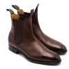 Elastic Sides | Boots<Edward Green Newmarket Dark Oak Antique Calf