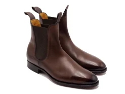 Elastic Sides | Boots<Edward Green Newmarket Dark Oak Antique Calf