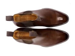 Elastic Sides | Boots<Edward Green Newmarket Dark Oak Antique Calf