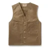 Vests | Outerwear<Filson Oil Tin Cloth Vest Dark Tan