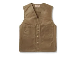Vests | Outerwear<Filson Oil Tin Cloth Vest Dark Tan