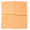 Pocket Squares<Simonnot Godard Orange Pocket Square with White Edge