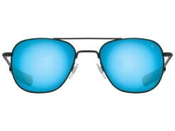 Sunglasses | Eyewear<American Optical Original Pilot Black Blue Mirror Glass Lens Polarised