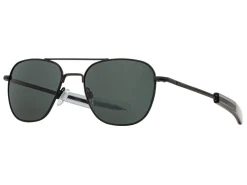Sunglasses | Eyewear<American Optical Original Pilot Black Grey Glass Lens Polarised