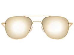 Sunglasses | Eyewear<American Optical Original Pilot Gold Gold Mirror Glass Lens Polarised