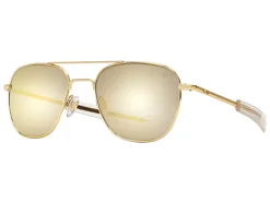 Sunglasses | Eyewear<American Optical Original Pilot Gold Gold Mirror Glass Lens