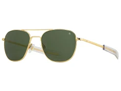 Sunglasses | Eyewear<American Optical Original Pilot Gold Green Glass Lens Polarised