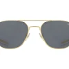 Sunglasses | Eyewear<American Optical Original Pilot Gold Grey Glass Lens Polarised