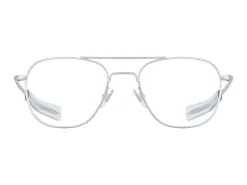Eyewear<American Optical Original Pilot Matte Silver Frame Only