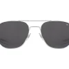 Sunglasses | Eyewear<American Optical Original Pilot Silver Grey Glass Lens