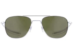 Sunglasses | Eyewear<American Optical Original Pilot Silver Green Glass Lens Polarised