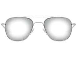 Sunglasses | Eyewear<American Optical Original Pilot Silver Silver Mirror Glass Lens Polarised