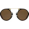 Sunglasses | Eyewear<American Optical Oxford Black Tortoise & Gold Brown Nylon Lens Polarised
