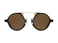 Sunglasses | Eyewear<American Optical Oxford Black Tortoise & Gold Brown Nylon Lens Polarised