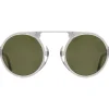 Sunglasses | Eyewear<American Optical Oxford Grey Crystal & Silver Green Nylon Lens Polarised