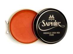 Wax Polishes<Saphir Pate de Luxe Wax Polish 100mL Light Brown