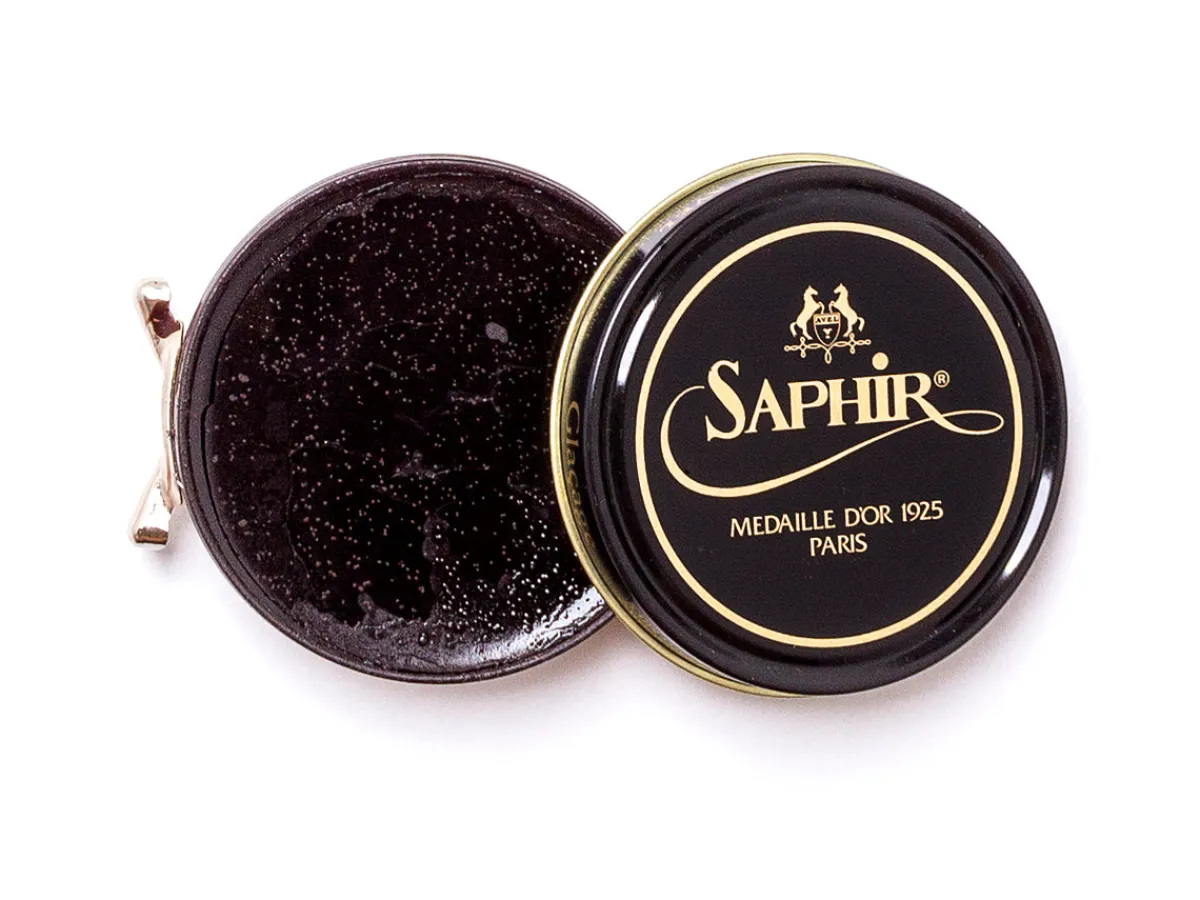 Wax Polishes<Saphir Pate de Luxe Wax Polish 50mL Dark Brown