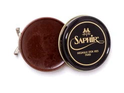 Wax Polishes<Saphir Pate de Luxe Wax Polish 50mL Medium Brown