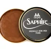 Wax Polishes<Saphir Pate de Luxe Wax Polish 100mL Medium Brown
