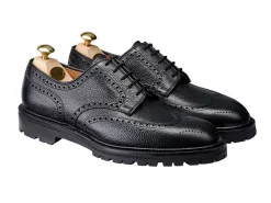 Rubber Soles | Derbys<Crockett & Jones Pembroke Black Scotch Grain [PRE-ORDER]