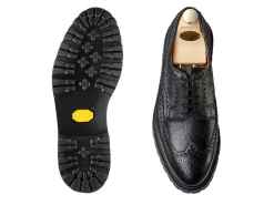 Rubber Soles | Derbys<Crockett & Jones Pembroke Black Scotch Grain [PRE-ORDER]