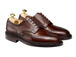 Rubber Soles | Derbys<Crockett & Jones Pembroke Dark Brown Scotch Grain [PRE-ORDER]