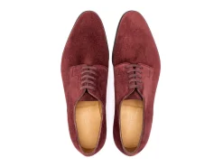 Wide Fitting | Suede<John Lobb Penzance Burgundy Suede EE-width