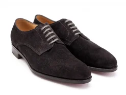 Wide Fitting | Suede<John Lobb Penzance Dark Grey Suede EE-width