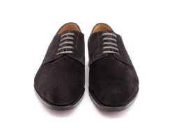 Wide Fitting | Suede<John Lobb Penzance Dark Grey Suede EE-width