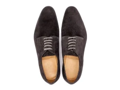 Wide Fitting | Suede<John Lobb Penzance Dark Grey Suede EE-width