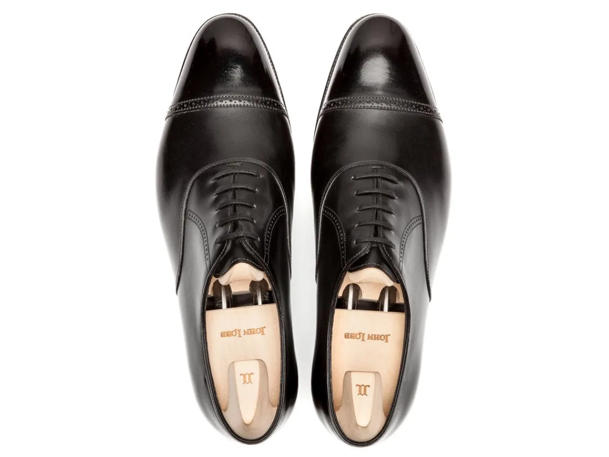 Oxfords | Brogues<John Lobb Philip II Black Oxford Calf