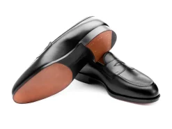 Summer Shoes | Penny Loafers<Edward Green Piccadilly Black Calf