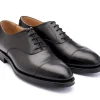 Straight Cap Oxfords | Rubber Soles<Crockett & Jones Radstock Black Calf