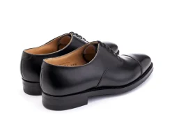 Straight Cap Oxfords | Rubber Soles<Crockett & Jones Radstock Black Calf