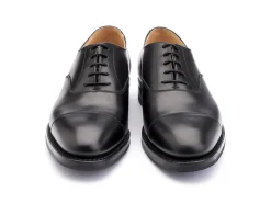 Straight Cap Oxfords | Rubber Soles<Crockett & Jones Radstock Black Calf