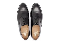Straight Cap Oxfords | Rubber Soles<Crockett & Jones Radstock Black Calf