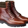 Boots<Crockett & Jones Ross Chocolate Hurricane Hide & Earth Green Suede Collar