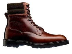 Boots<Crockett & Jones Ross Chocolate Hurricane Hide & Earth Green Suede Collar
