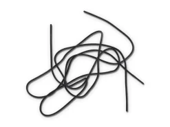 Shoelaces<Double Monk Round Waxed Cotton Laces 72cm Black