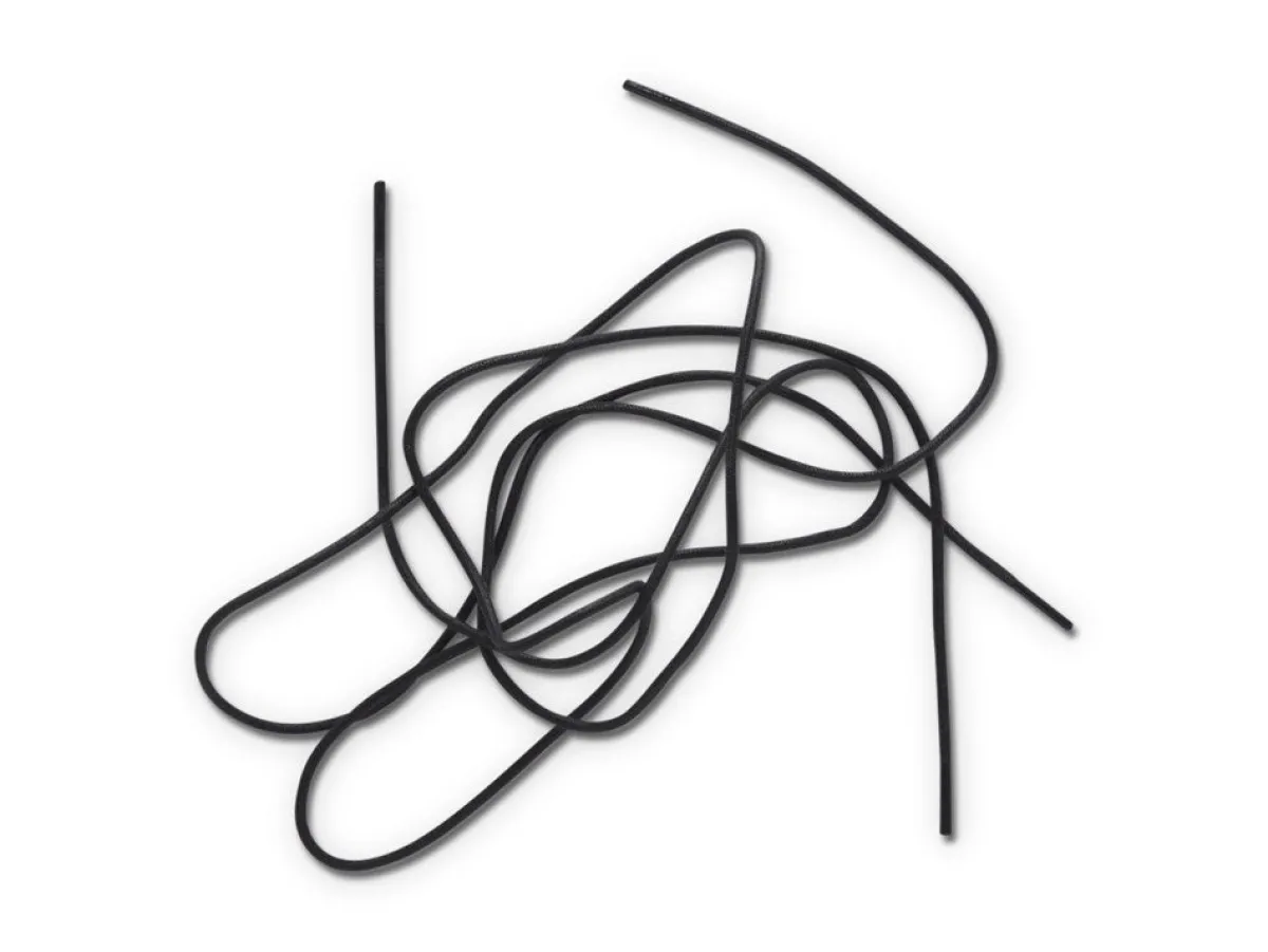 Shoelaces<Double Monk Round Waxed Cotton Laces 72cm Black
