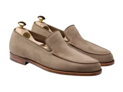 Suede | Penny Loafers<Crockett & Jones Salcombe Khaki Suede [PRE-ORDER]
