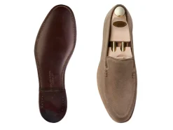 Suede | Penny Loafers<Crockett & Jones Salcombe Khaki Suede [PRE-ORDER]