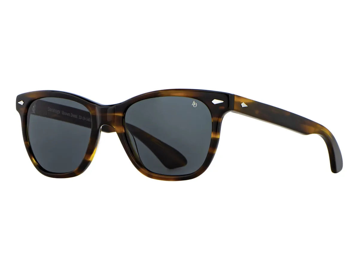 Sunglasses | Eyewear<American Optical Saratoga Brown Demi Grey Nylon Lens Polarised
