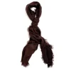 Scarves<Rubinacci Scarf Diamond Pattern Brown