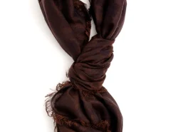 Scarves<Rubinacci Scarf Diamond Pattern Brown