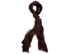 Scarves<Rubinacci Scarf Diamond Pattern Brown