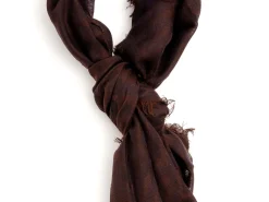Scarves<Rubinacci Scarf Diamond Pattern Brown