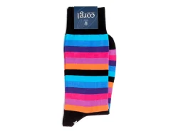 Socks<Corgi Seven Stripe Socks Purple
