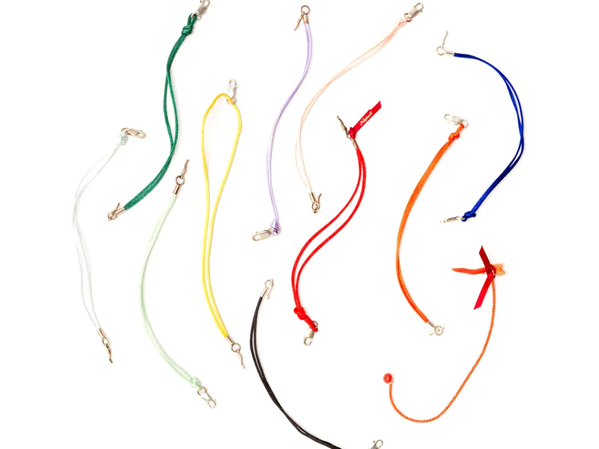 Jewellery | Bracelets<Rubinacci Silk Bracelet with Lucky Chilli Pink